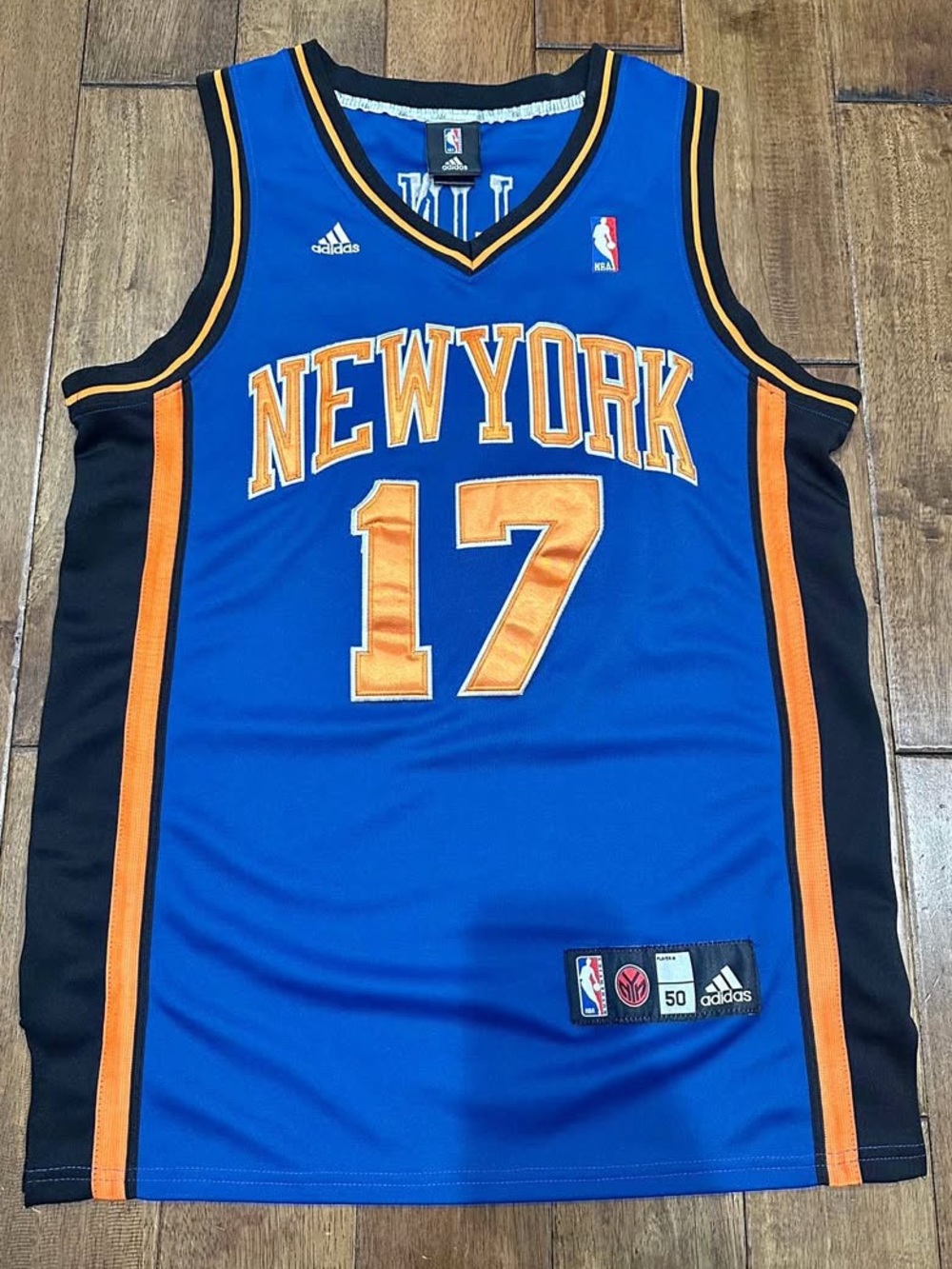 2011 Jeremy Lin New York Knicks #17 Men's Size 50 Adidas Jersey Extremely RARE
